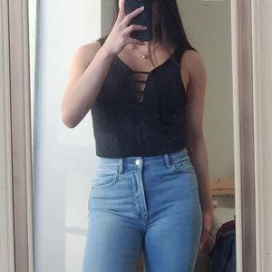 Cotton On black tank top